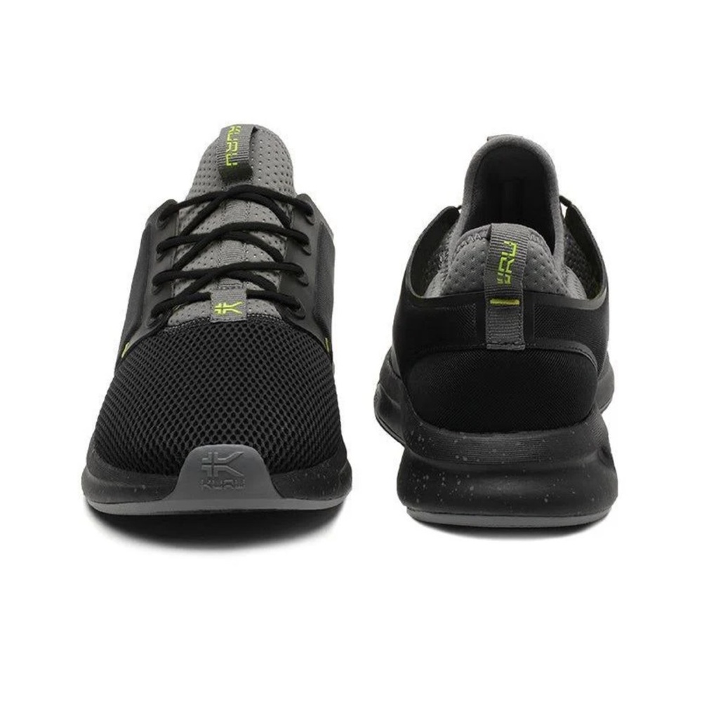 KURU Atom Men's Shoes - Jet Black and Citron Size 13 Wide - Picture 5 of 12